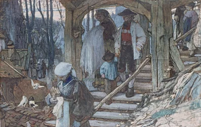 La Porte du Baptême à Lausanne, vers 1861